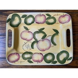 WCL China Serving Tray with Apple Motif VINTAGE